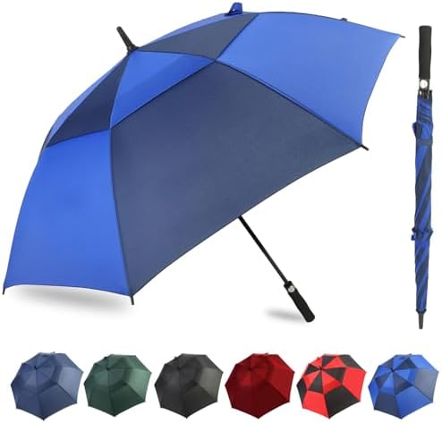Automatic Open Windproof Golf Umbrella Extra Large Durable