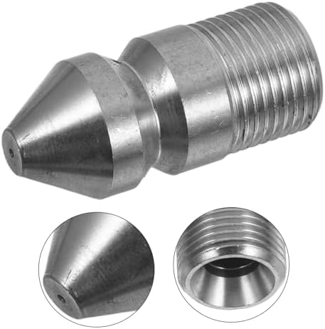 Unstuck Cleared with Power High-Pressure sewer Cleaning Jet Nozzle