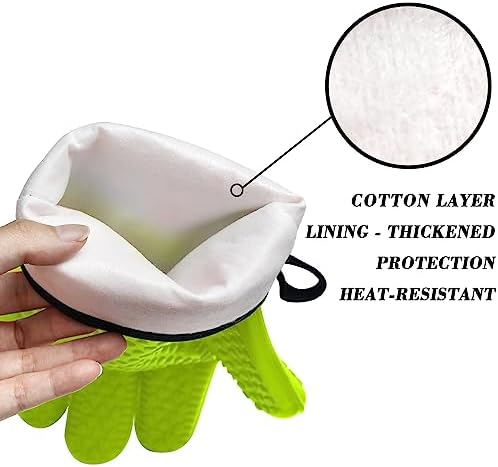 Heat-Resistant Silicone Gloves for BBQ Grilling and Cooking