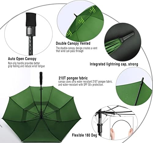 Sturdy Pro-Grade Golf Umbrella for Men Women