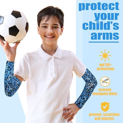 Xuhal Kids Baseball Arm Sleeves UV Protection