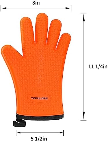 Heat-Resistant Silicone Gloves for Grill BBQ