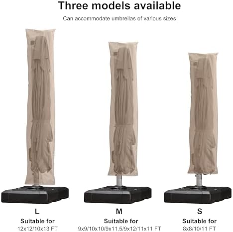 Indoor or Outdoor Cantilever Umbrella Cover