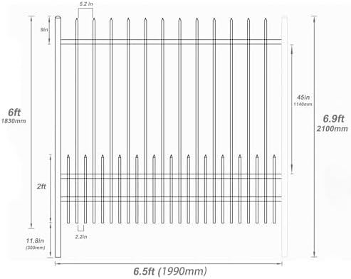 Easy to Install Durable Metal Fence