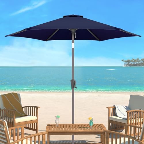 9 Foot Outdoor Patio Umbrella with UV Protection and Waterproof Coating