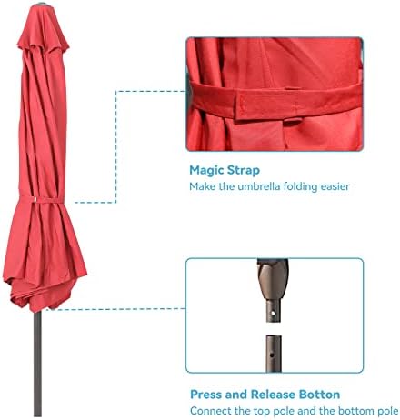 Pakade Patio Umbrella 9FT