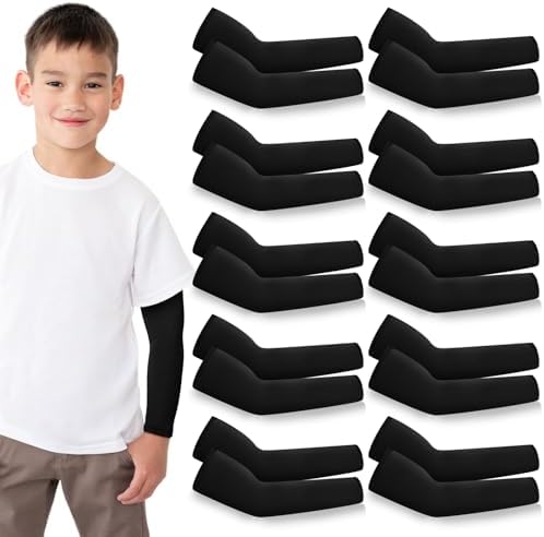 Xuhal Protect Your Arms with Kids Basketball Secure Compression Sleeve UV Sun Protection