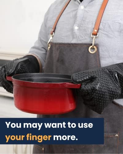 Heat-Resistant Silicone Grilling Gloves for Barbecue Cooking