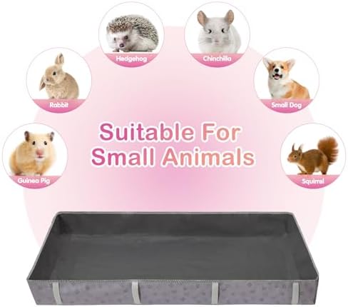 FunFurry Waterproof Guinea Pig Cage Liner 24x48 Dark Grey