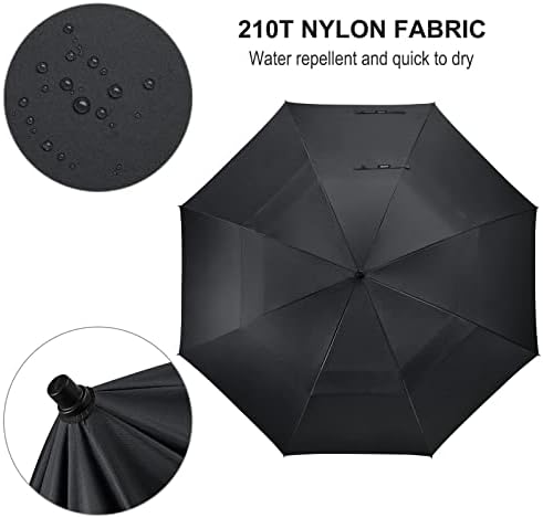 G4Free 80 Inch Oversize Golf Umbrella Double Canopy Windproof