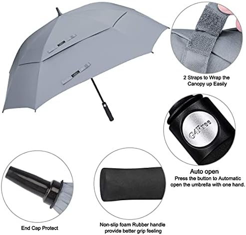 G4Free Extra Large Golf Umbrella Perfect for Windy Days