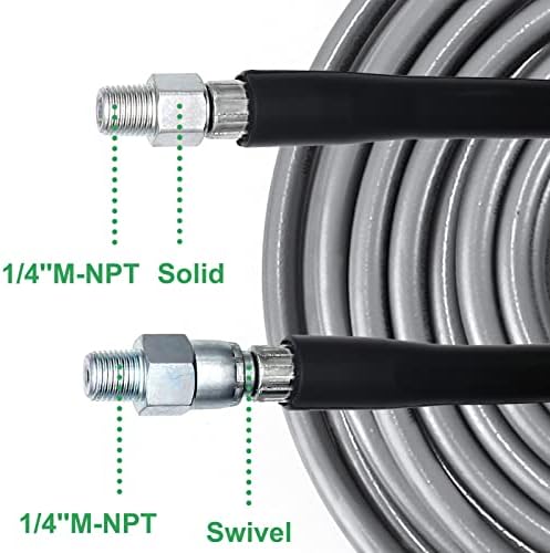 West Bay 100FT Pressure Washer Sewer Jetter Kit for Deep Cleaning