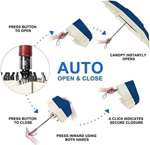 Lejorain Golf Umbrella - 54in Portable Windproof