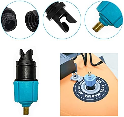 FIPASENPremium Paddle Board Pump Adapter with 4 Nozzles Inflatable Boat SUP Made Easy