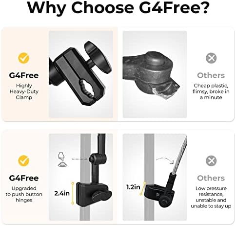 G4Free UPF 50 Adjustable Beach Umbrella XL