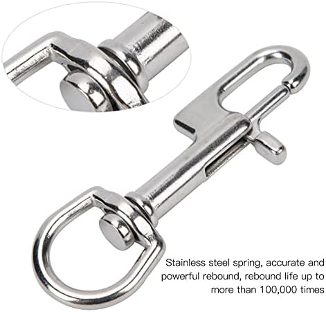 Qiilu Durable Stainless Steel Diving Clips Ergonomic Design 90mm