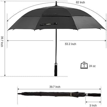 Golf Umbrella 72-80 - Multipurpose 100 Wind-Resistant