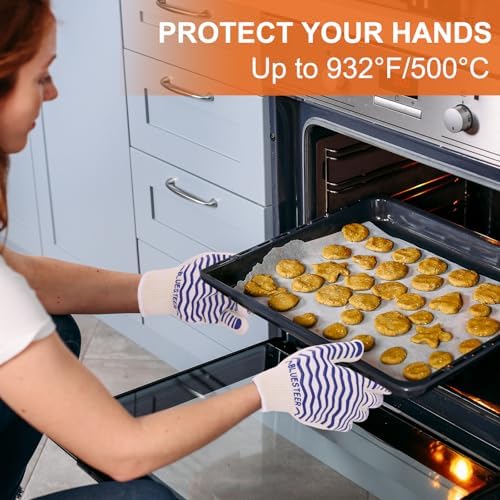 BLUESTEER 932F Heat-Resistant Oven Gloves