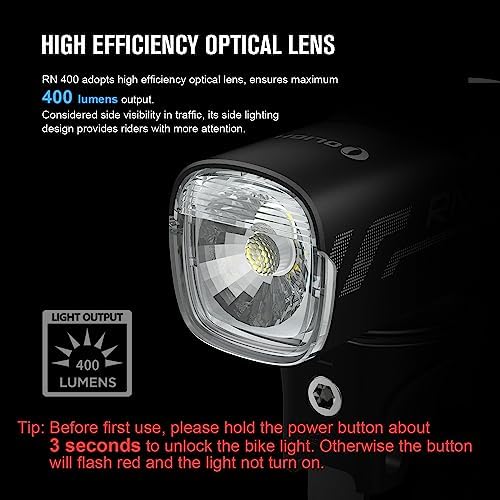 Bike Safe Rechargeable OLIGHT RN 800 400 LED Lights 800 Lumens More