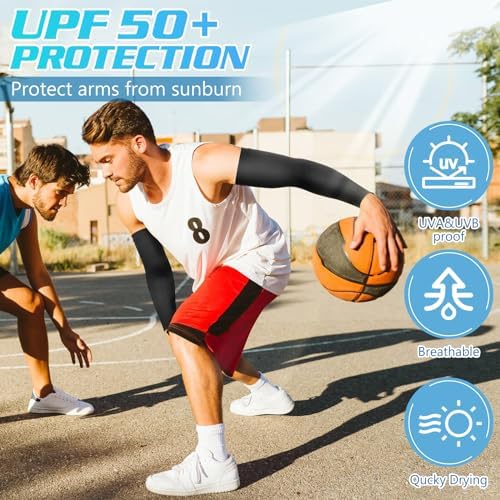 UV Sun Protection Arm Sleeves for Men Women 1