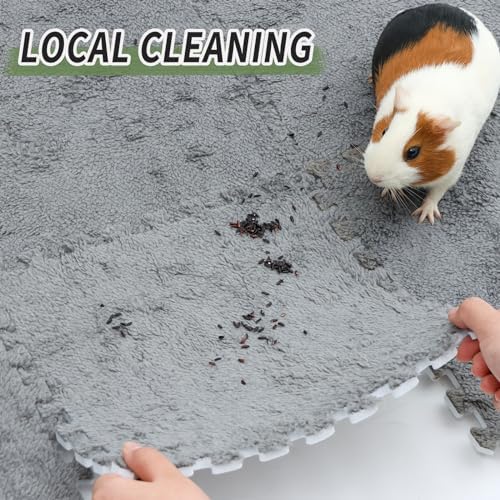OnCPCare 10Piece 11x11 Washable Fleece Mat Set for Guinea Pigs