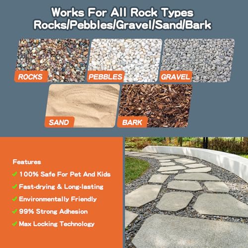 Shabebe Rock Glue 1 Gallon for Landscaping
