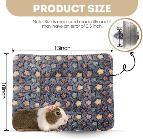 2-Pack Guinea Pig Bed with Soft Fleece for Pets