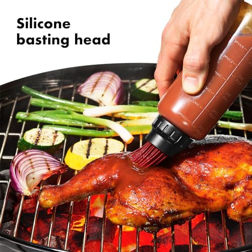 OXO Good Grips Delightful Grilling Tool Set Basting Bottle with Valve Clear