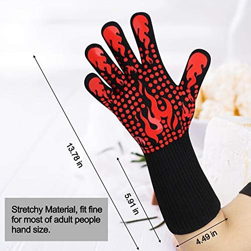 Heat-Resistant BBQ Gloves for Grillers