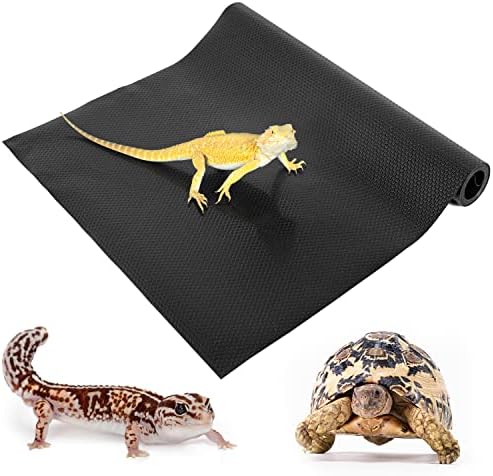REPTIZOO Reptile Substrate Mat 118x236 Inch Non-Adhesive Terrarium Carpet