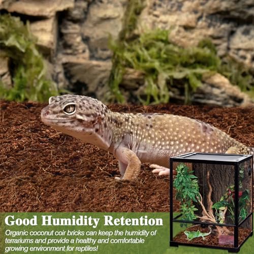 ZeeDix 10LB Compressed Coconut Fiber Substrate for Reptiles and Amphibians