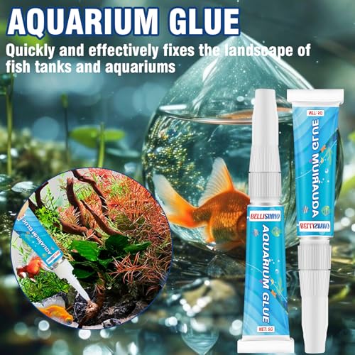 Bellisinno Aquarium Glue Clear Reef Adhesive 5g 2pcs