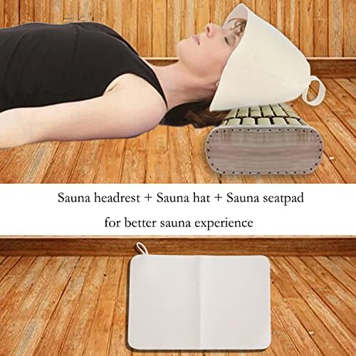 NUIBY Bamboo Sauna Headrest Pillow Set