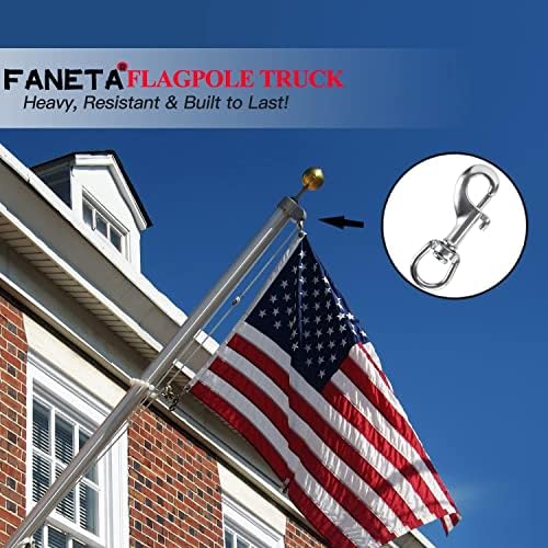 316 Stainless Steel Flag Pole Swivel Snap Hook Set of 2