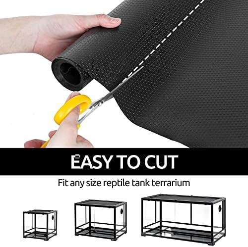 REPTIZOO Reptile Substrate Mat 118x236 Inch Non-Adhesive Terrarium Carpet