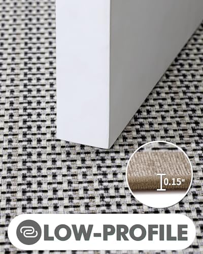 LUMI Indoor Door Mat 24x36 Dirt Resistant Non Slip Beige