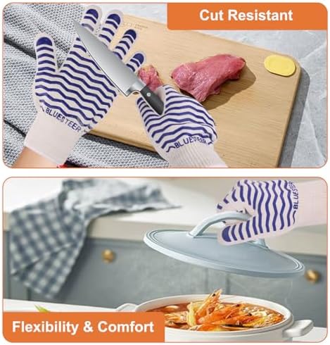 BLUESTEER 932F Heat-Resistant Oven Gloves