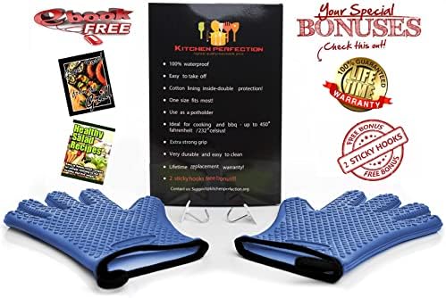 KITCHEN PERFECTopup Silicone Smoker Gloves Heat-Resistant Set