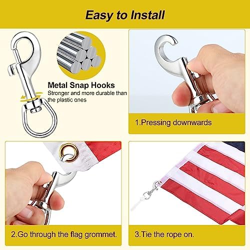 35 Swivel Snap Flag Clips