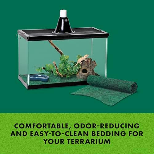 Zilla Reptile Terrarium Bedding Substrate Floor Liner Green