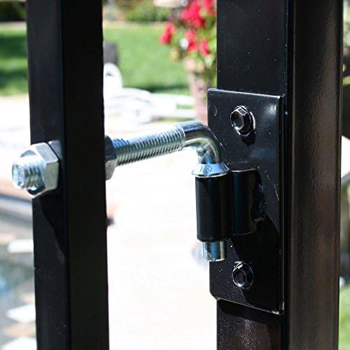 Black Steel Wall Fence Kit