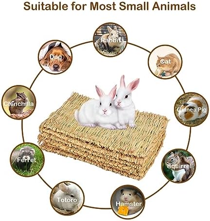 Rabbit Grass Mat - Natural Straw Bed for Rabbits
