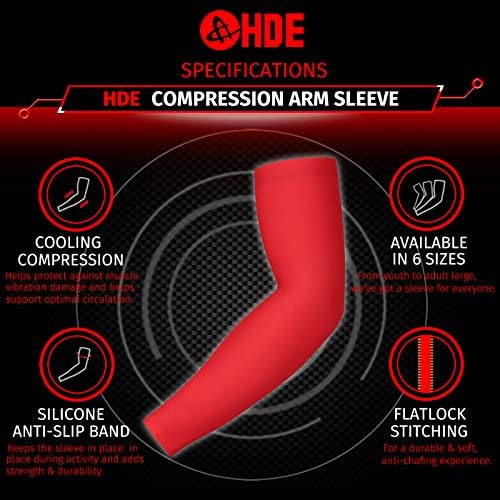 HDE Kids Arm Compression Sleeve - Heat-Resistant Muscle-Power