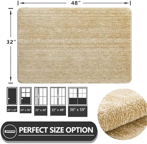 REFETONE Indoor Doormat 32x48 Absorbent Non-Slip Mat
