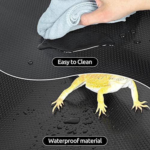 REPTIZOO Reptile Substrate Mat 118x236 Inch Non-Adhesive Terrarium Carpet