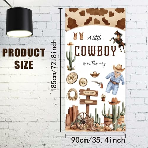 Arricraft 1 Pc Polyester Cowboy Cactus Door Cover Decor