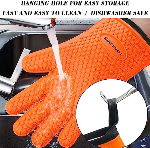 Heat-Resistant Silicone Gloves for Grill BBQ