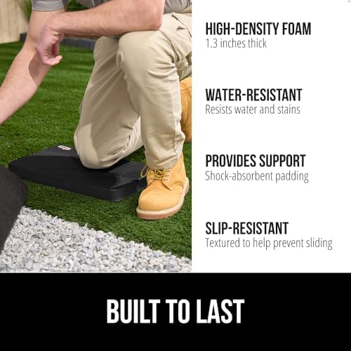 GORILLA GRIP Durable 175x11 Kneeling Pad - Shock-Absorbing Water-Resistant