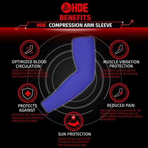 HDE Arm Compression Sleeves for Kids Basketball Shooting
