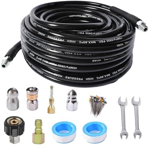 CCLANCY Sewer Jetter Kit for Pressure Washer Hose 4000 PSI